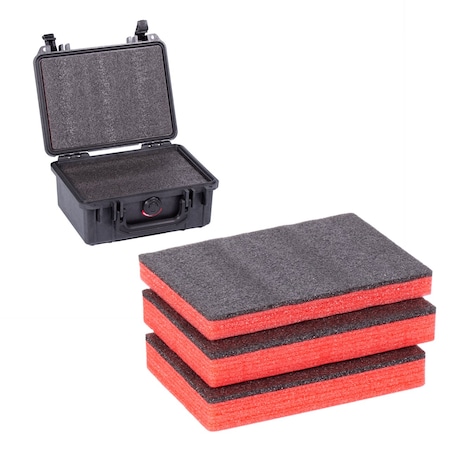 5S Supplies Replacement ECONO FOAM for Pelican 1150 Protector Case PEL-1150-BLK/RED